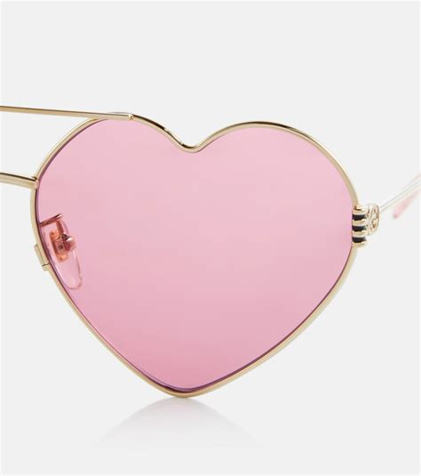 heart sunglasses gucci|gucci heart shaped sunglasses.